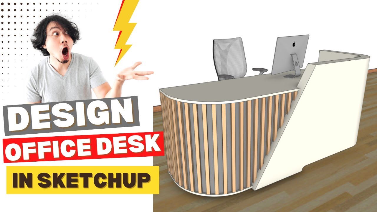 Создайте потрясающий офисный стол в SketchUp с нуля!