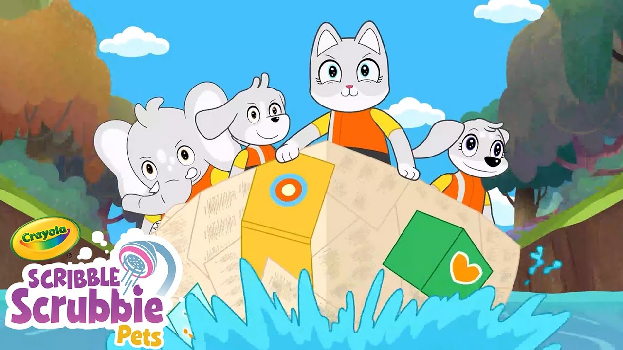 We Went On A Rescue Mission! | Crayola Scribble Scrubbie | Funny Cartoons for Kids