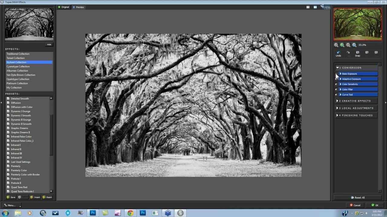 Quick Tips - Simulating Infrared Film in B&W Effects
