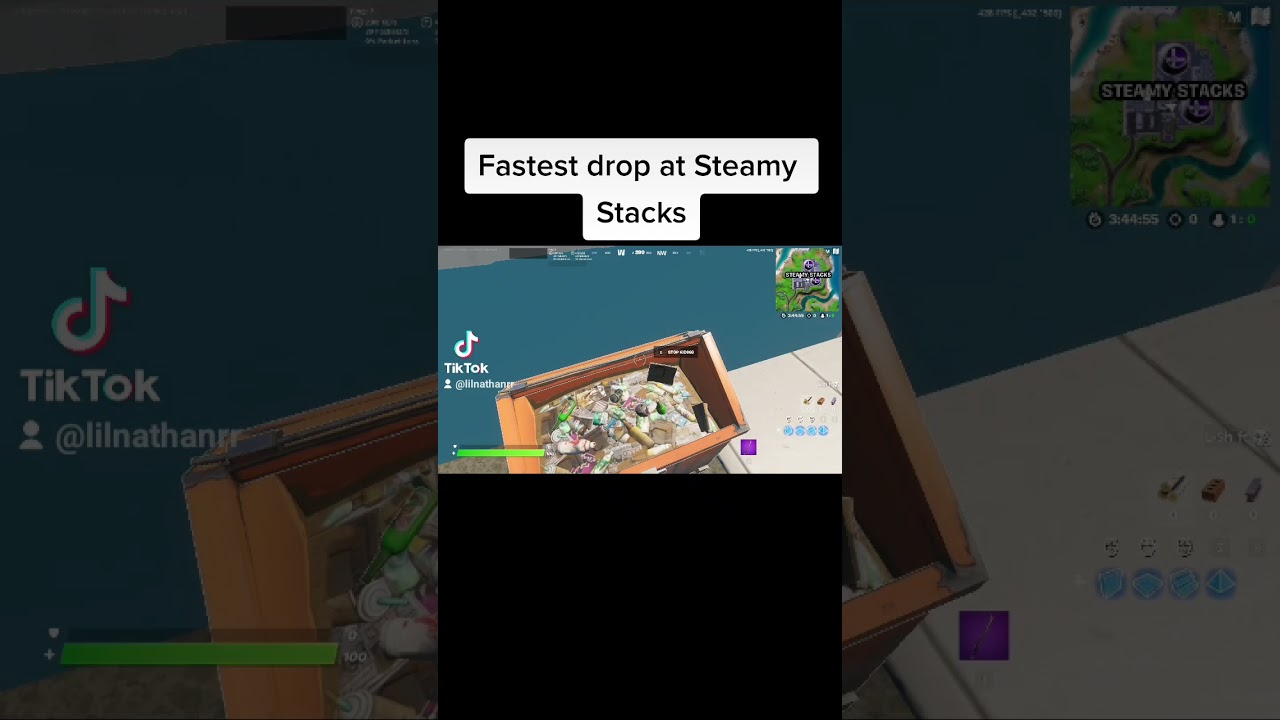Fastest drop at Steamy Stacks..