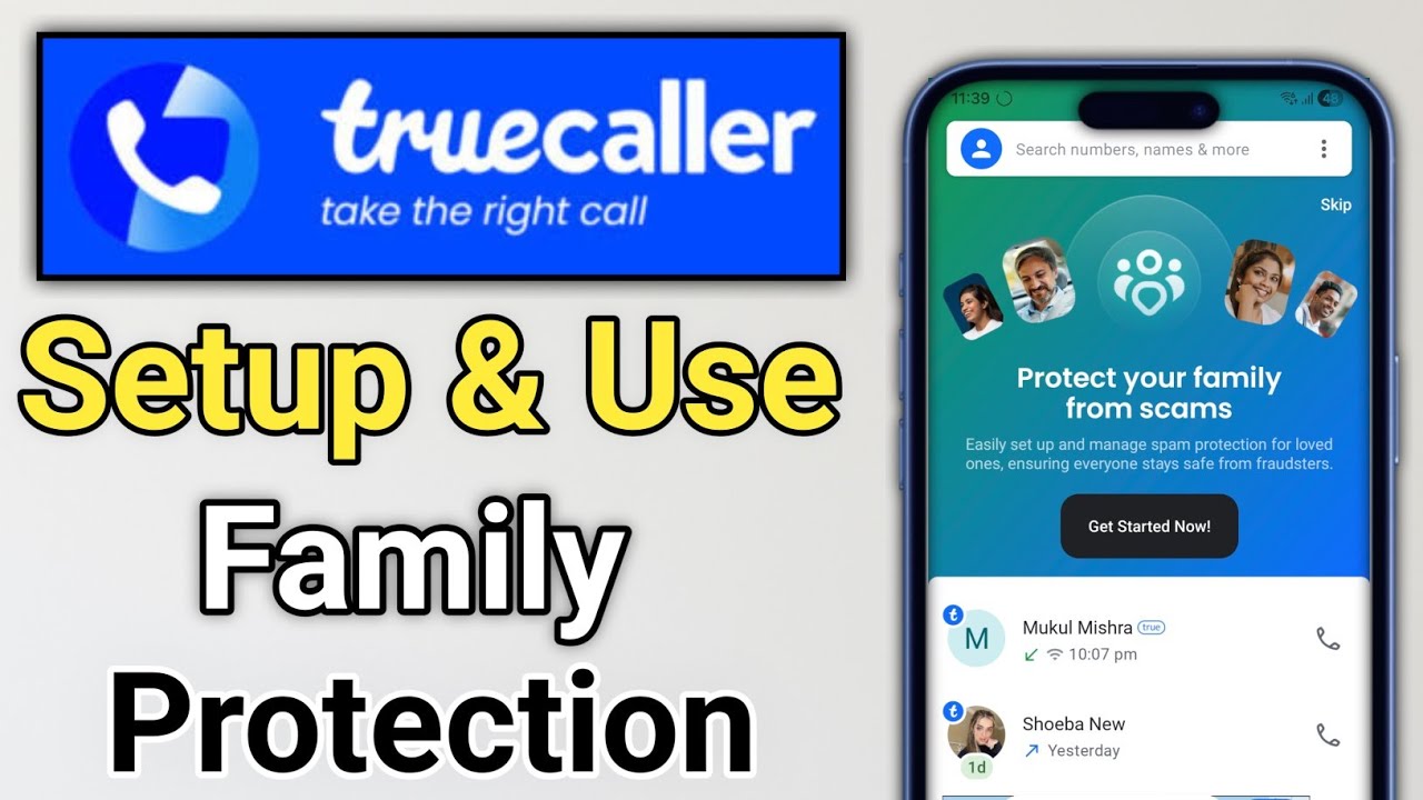 How to Setup & Use Truecaller Family Protection - Full Guide