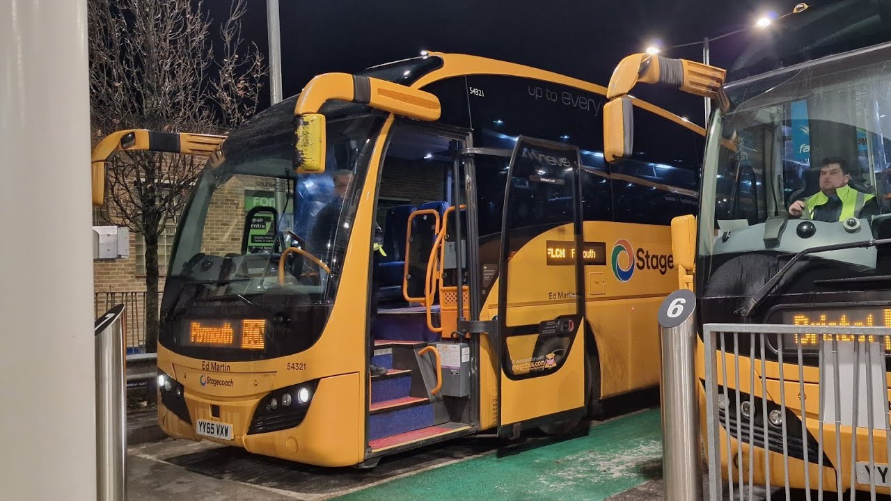 Stagecoach Southwest Volvo B11RT Elite YY65 VXW (54321) on Falcon to Plymouth