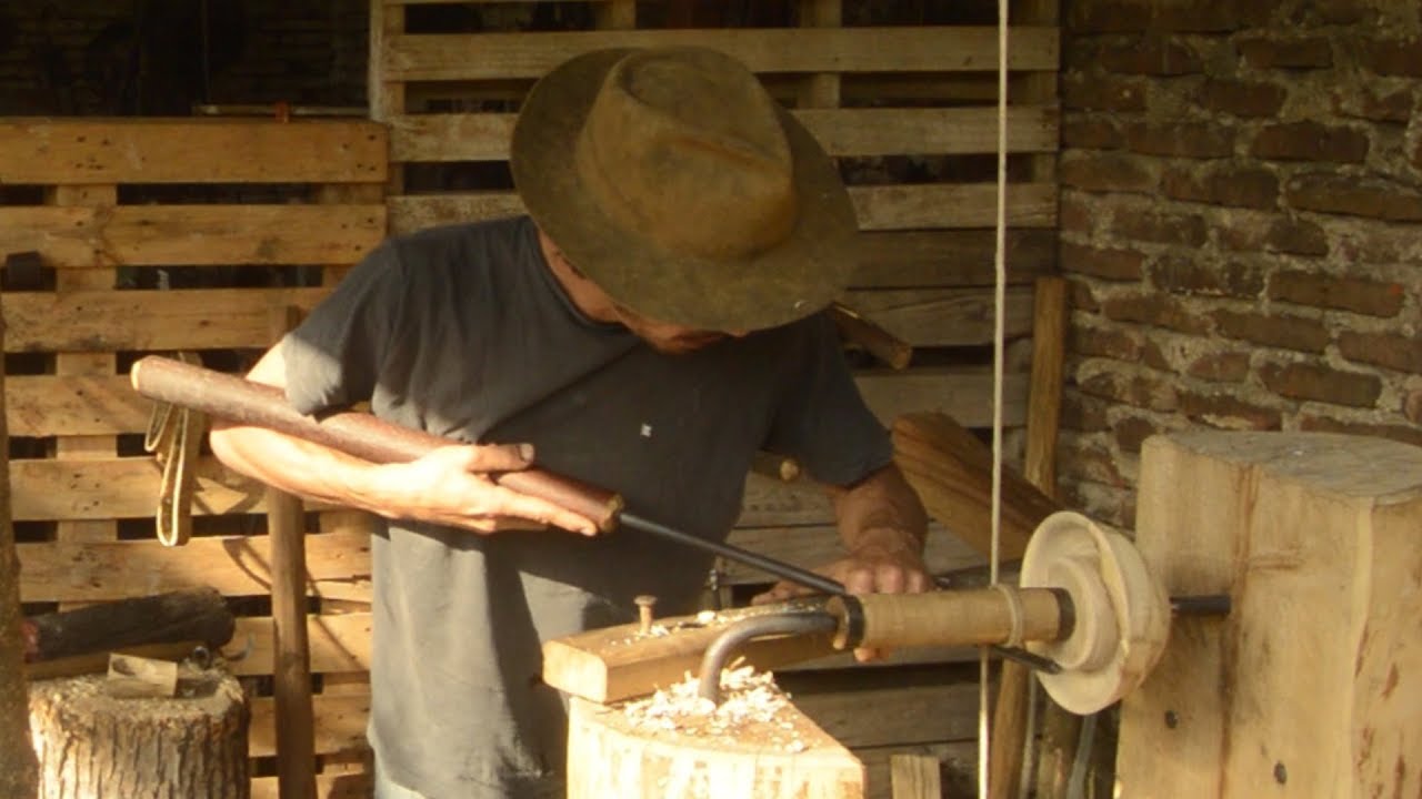 DESCUBRIENDO EL TORNO A VARA - Parte 1 - (construcción del torno)