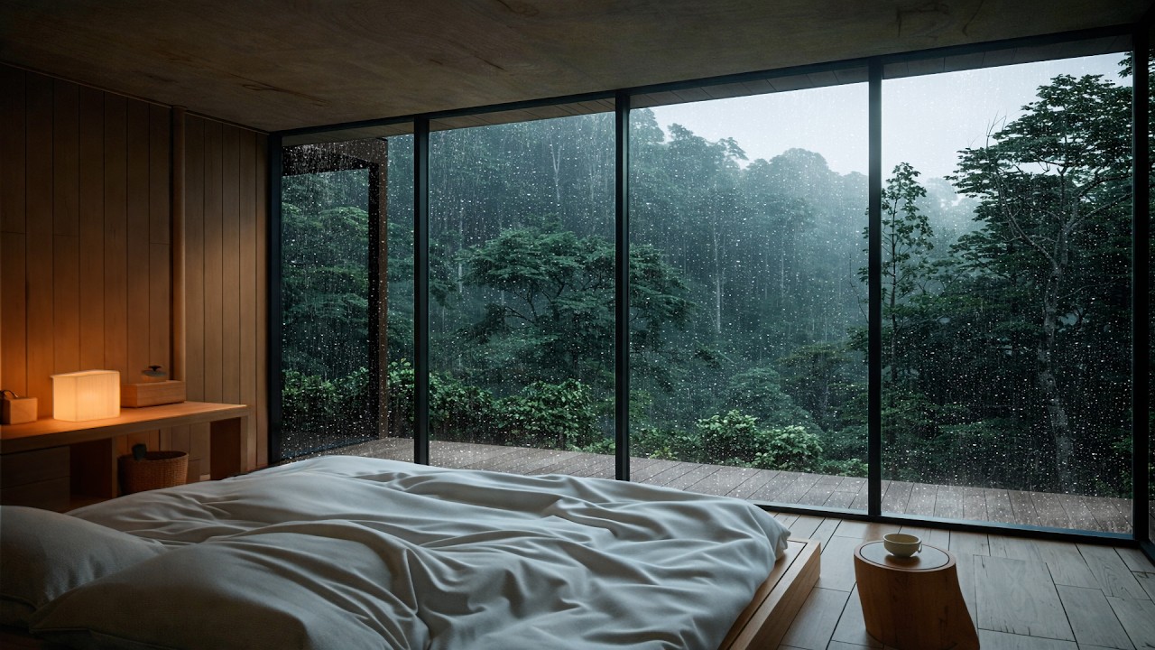Deep Focus Piano Music for Studying with Soft Rain Sounds for Relaxation and Stress Relief