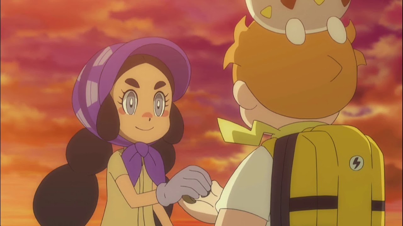 Hapu gives Sophocles a Z Ring Pokemon Sun and Moon Episode 119 English Dub Clip