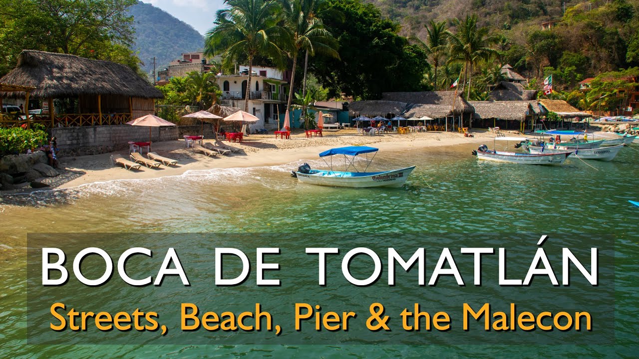 Check Out Boca de Tomatlan, the Beach and the complete Boca Malecon