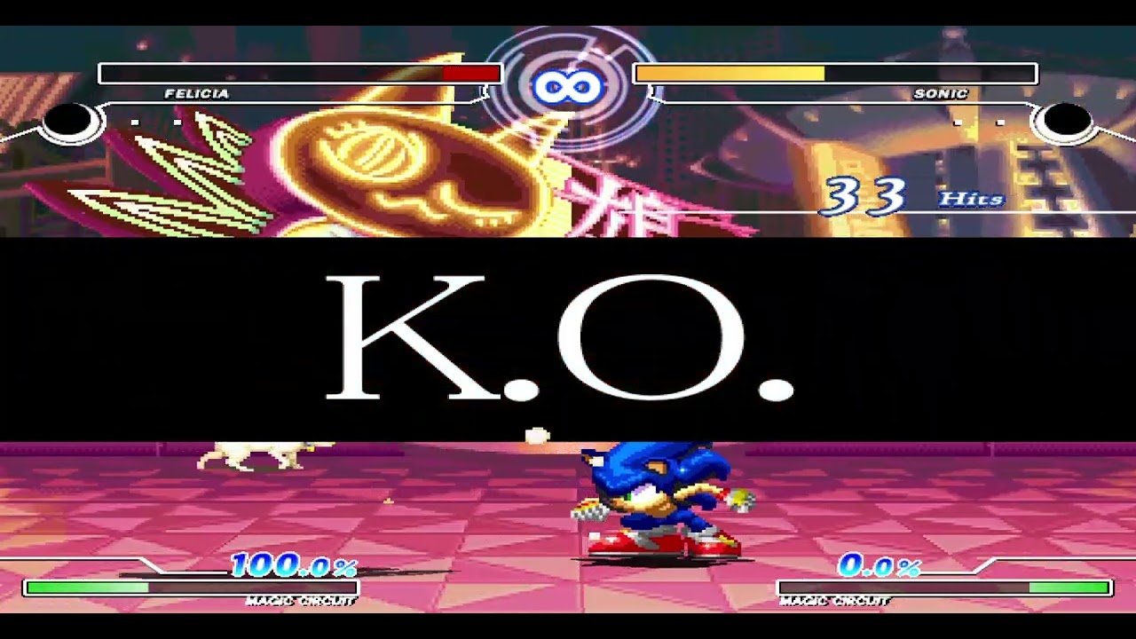 Mugen Fighting Jam 1.1 Request #200: Felicia vs Sonic