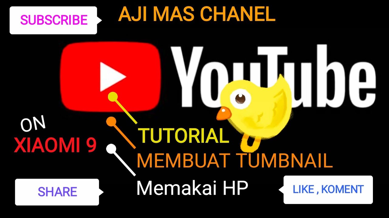 TUTORIAL MEMBUAT TUMBNAIL YOUTUBE LEWAT HP( FITUR EDIT FOTO)