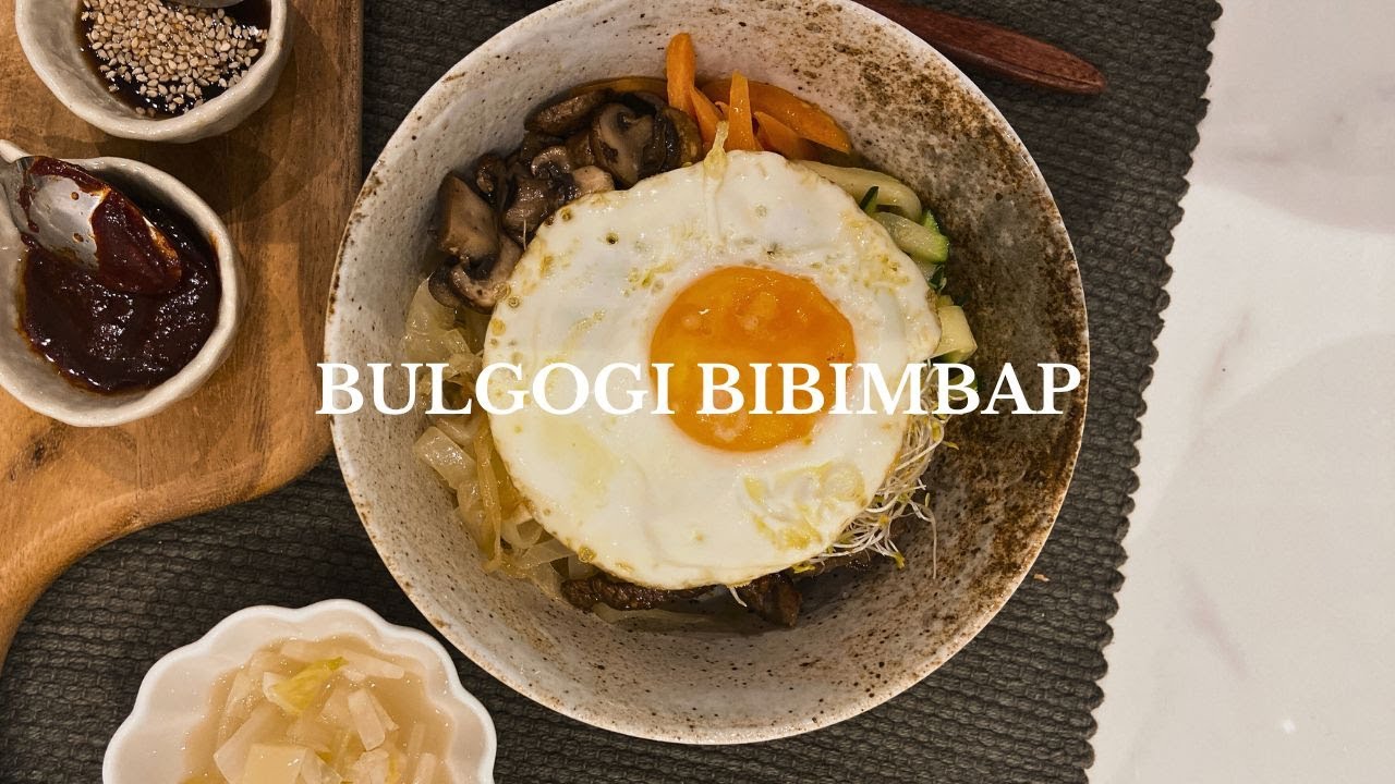 Receta de bibimbap coreano de ternera marinada, Bulgogi