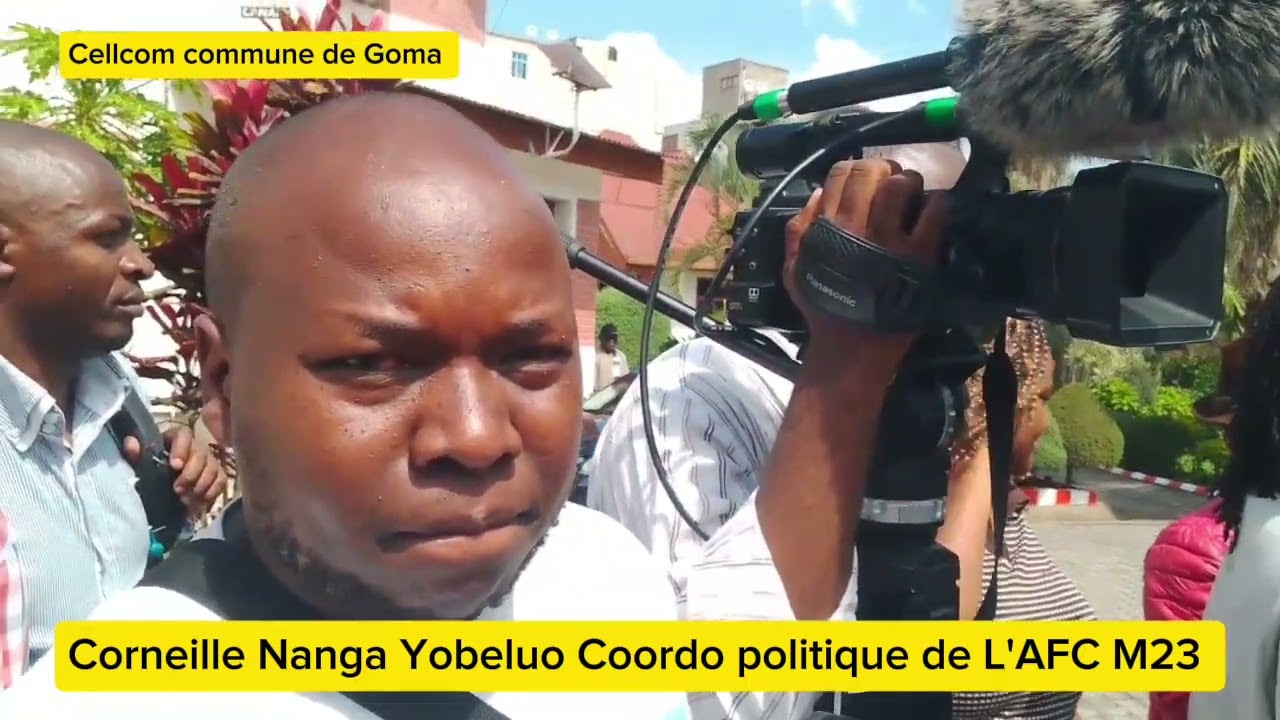GOMA : CORNEILLE NANGA YOBELUO EN ÉCHANGE AVEC HADJA LAHBIB COMMISSAIRE DE L'UNION EUROPÉENNE .