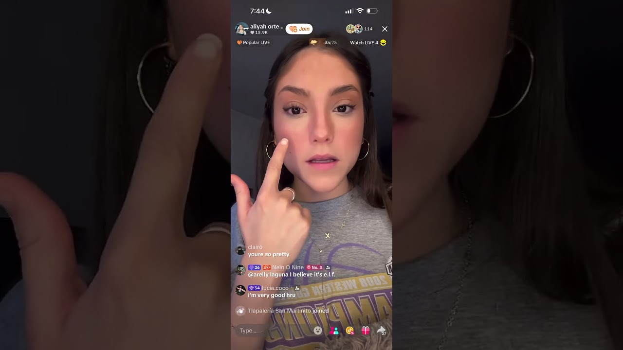 Прямая трансляция Aliyah Ortega от 24 мая 2026 года