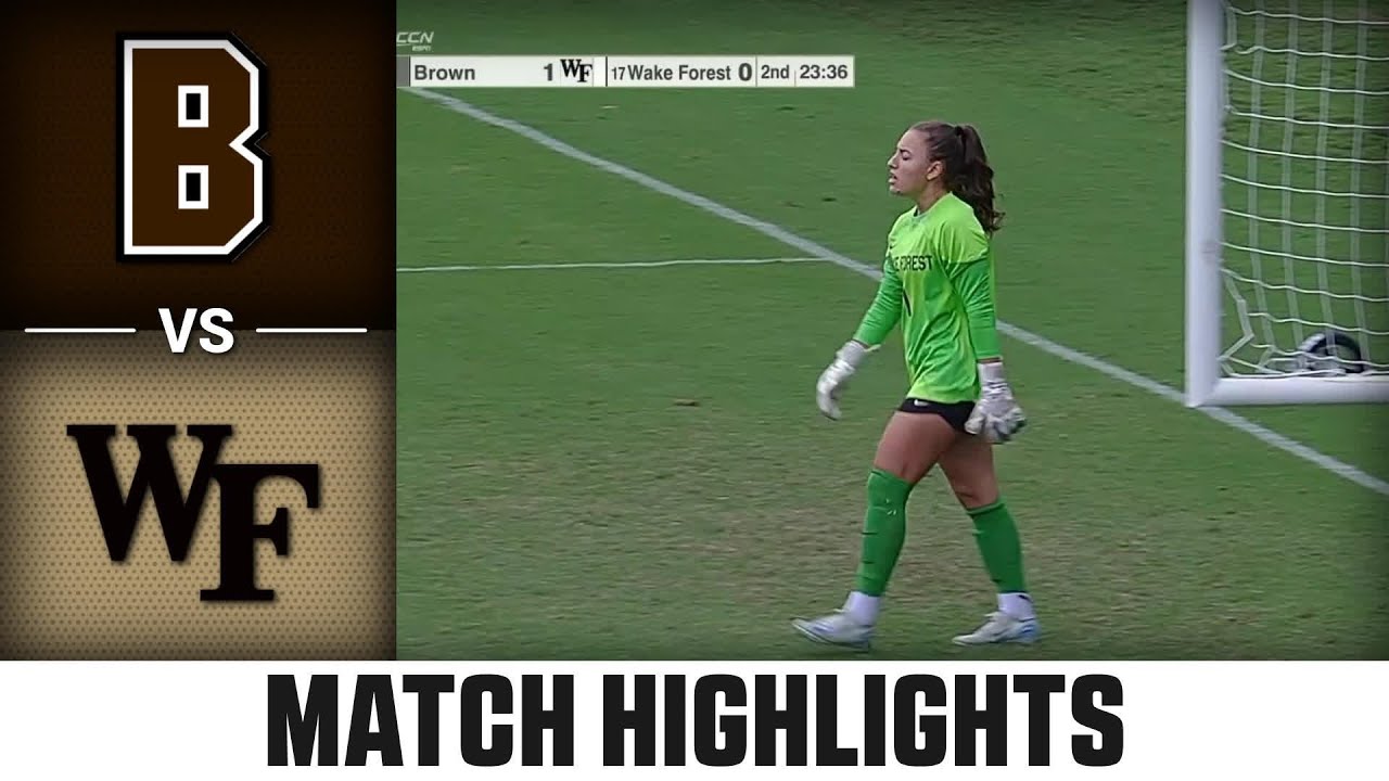 Brown vs. Wake Forest Match Highlights | 2025 ACC Women's Soccer