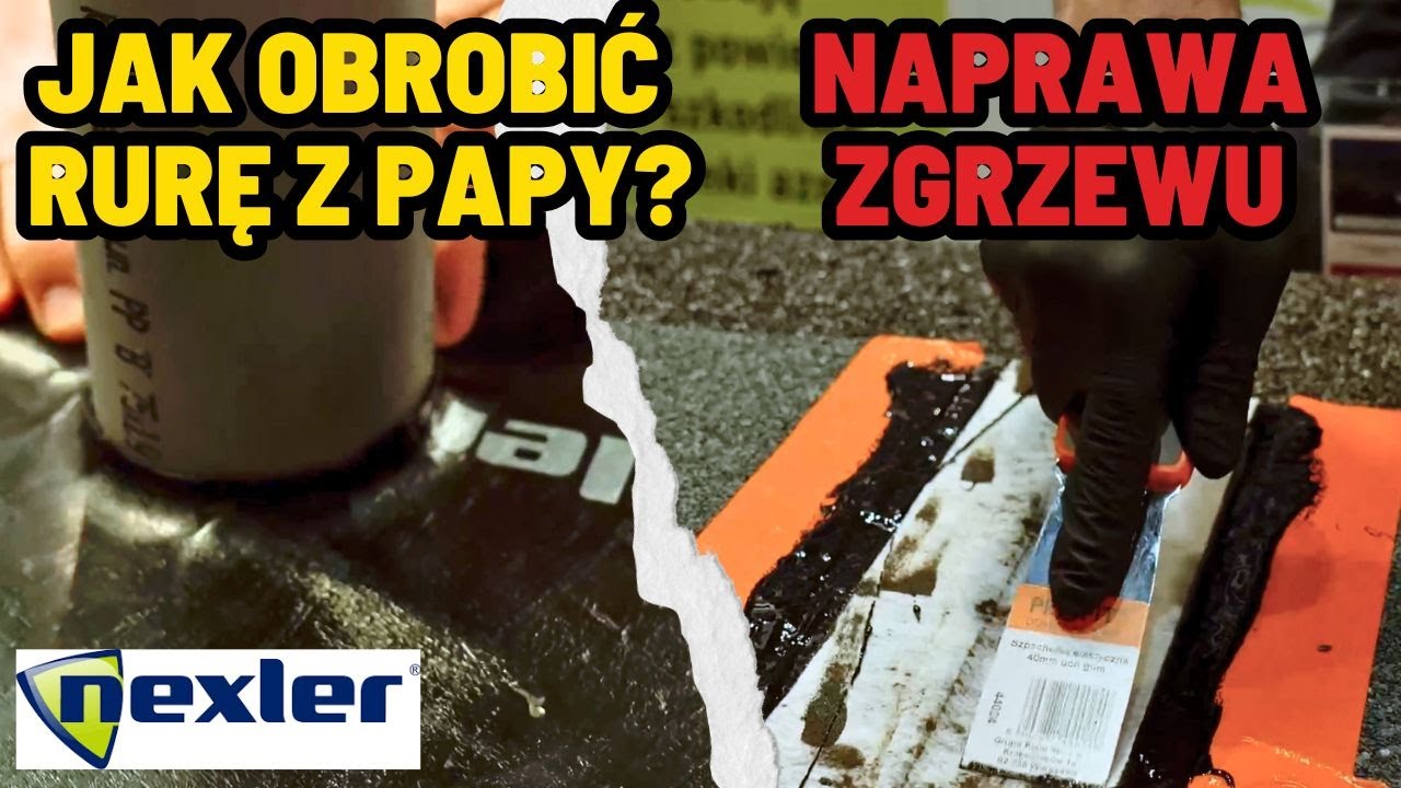 Jak naprawić zgrzew papy❓🤔 Jak obrobić przebicie w dachu z papy podkładowej❓ 🤔Nexler -Roof Expo 2024