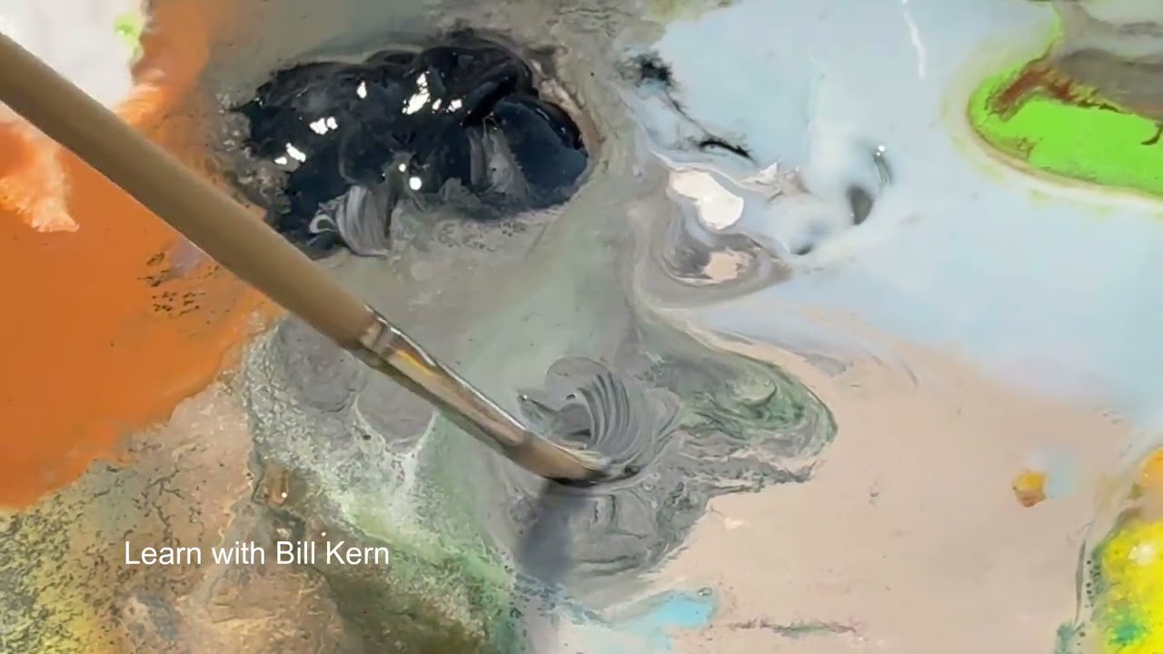 Acrylic Painting Tutorial: Owl in a Snowstorm 3 #acryliclandscapepainting  #paintingtutorial