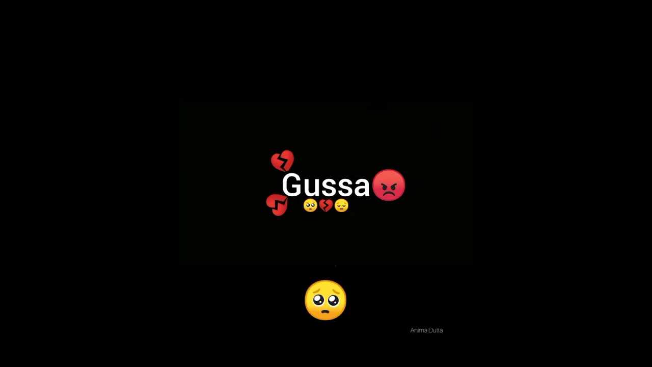 🥺Gussa😠 Black screen status video #shorts