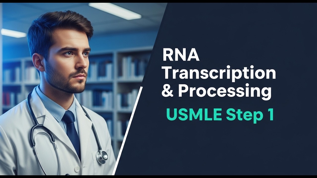 RNA Transcription & Processing — From DNA to mRNA | USMLE Step 1