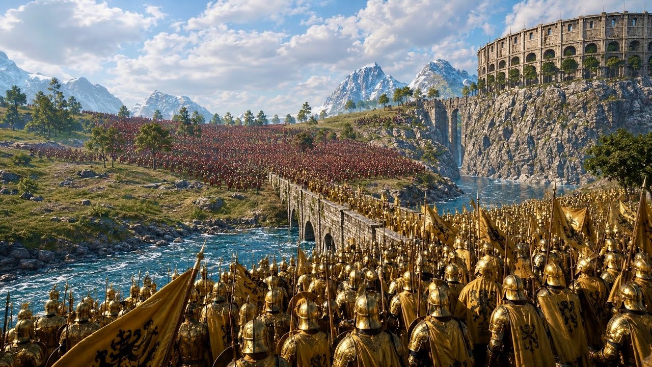 Golden Knights try to Reclaim City from Spartans - Ultimate Epic Battle Simulator UEBS