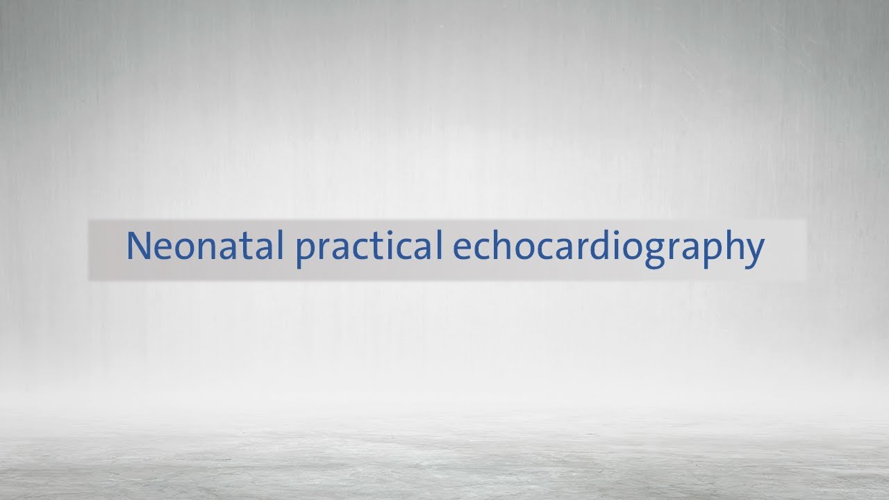 Neonatal practical echocardiography - الدكتور: أحمد حاج عبدو