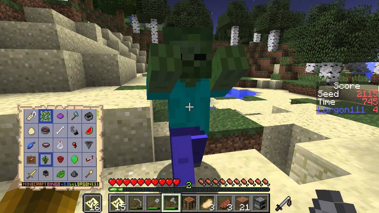 Redstone challenge! Minecraft BINGO v3.0 - Seed 2115 - Bingo!