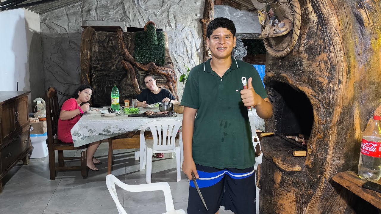 Dia do churrasco no rancho