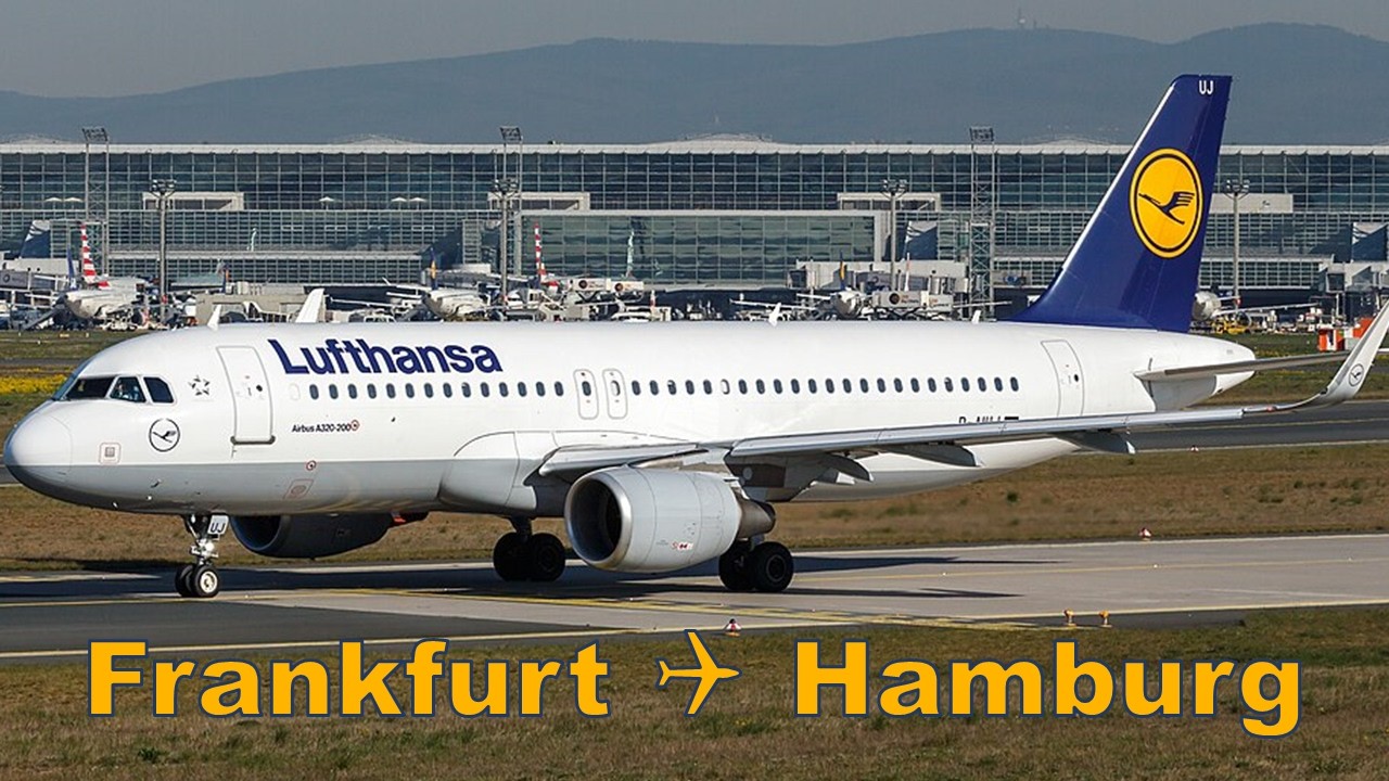 Beautiful Aerial Landscapes: Flight Frankfurt to Hamburg with Lufthansa