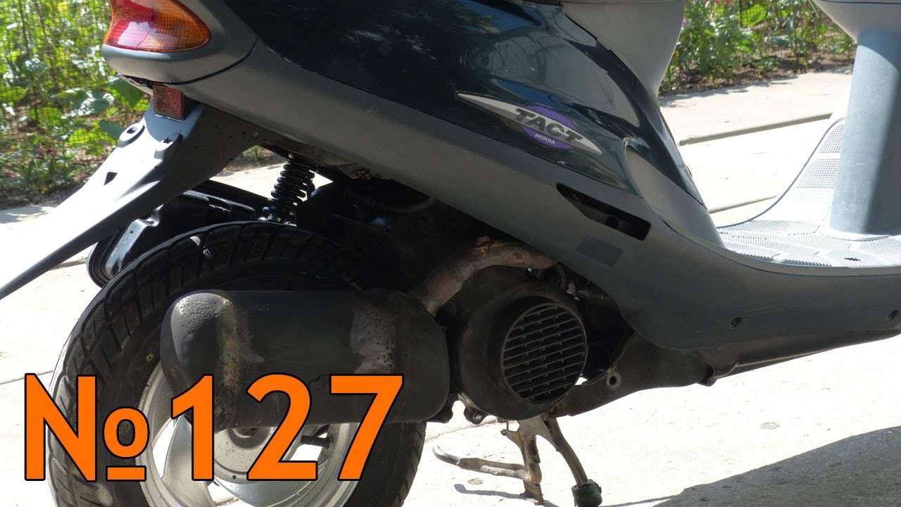 Установка мотора 90сс на Honda Tact 30