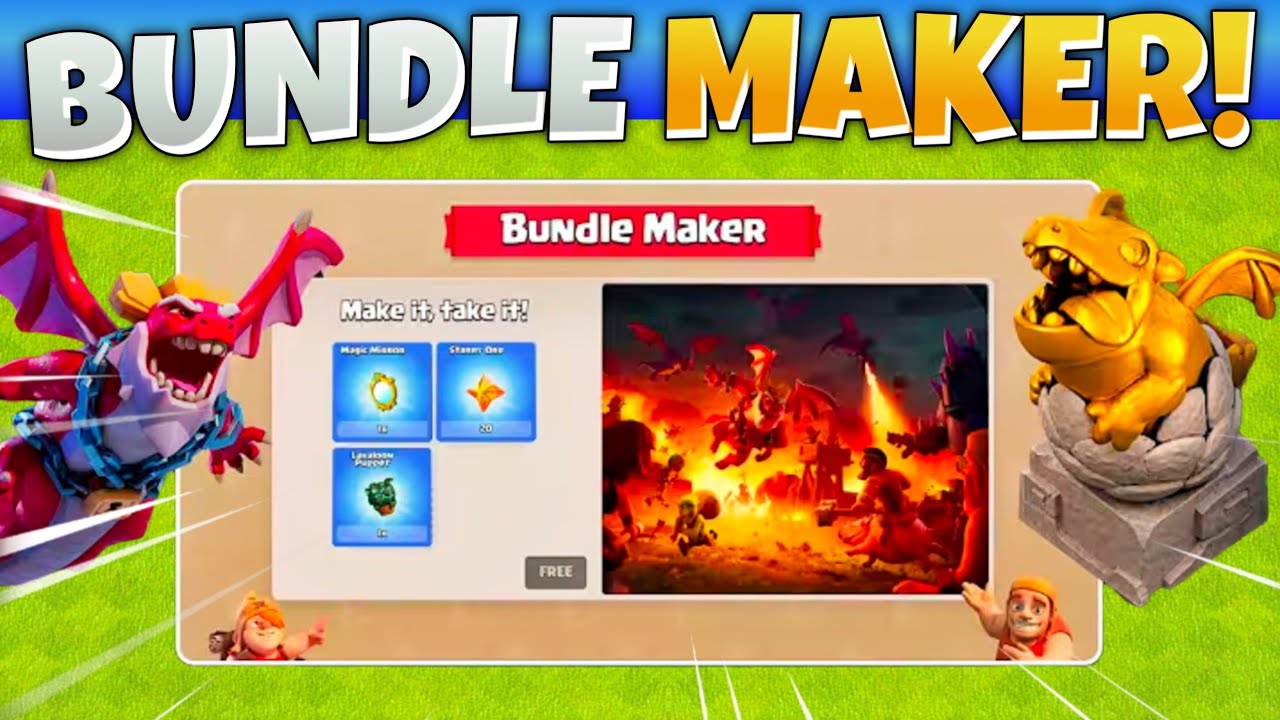 BUNDLE MAKER NOT SHOWING? - HOW TO GET FREE BUNDLE MAKER IN CLASH OF CLANS! 