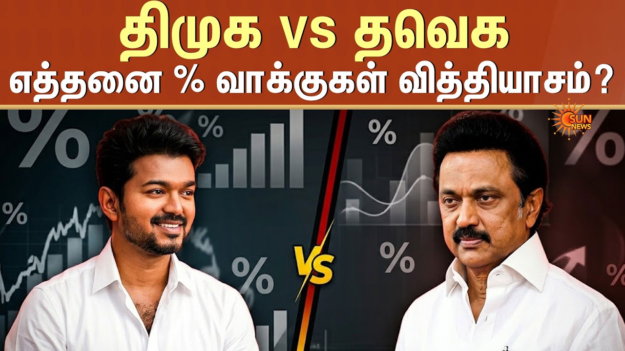 DMK vs TVK Vote Percentage? | திமுக vs தவெக | எத்தனை % வாக்குகள் வித்தியாசம்? | TN Election Results
