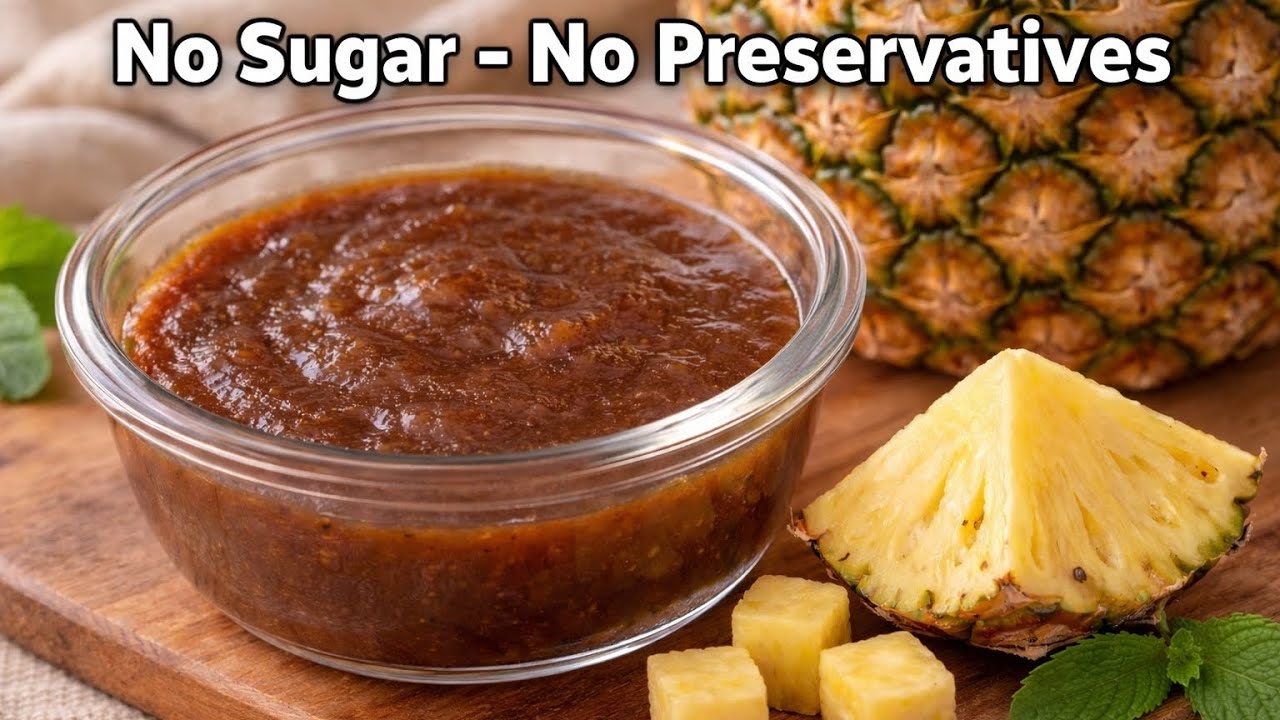 Entire Family Loves It | Make Easily Healthy Pineapple Jam With Jaggery at home.