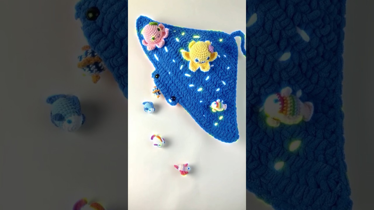 How to Crochet Plush Stingray🐠| Crochet Materials Needed🧶 | Easy to Follow Crochet Pattern