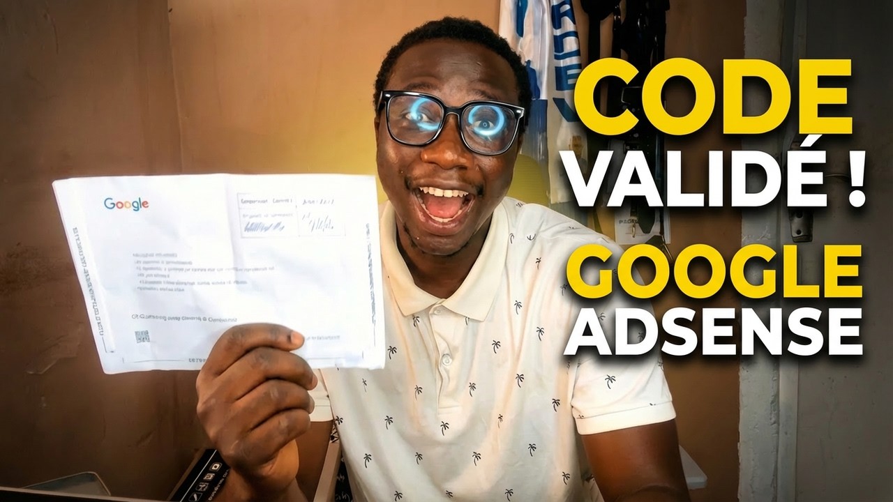 Mon code Adsense est arrivé voici comment je l'ai validé