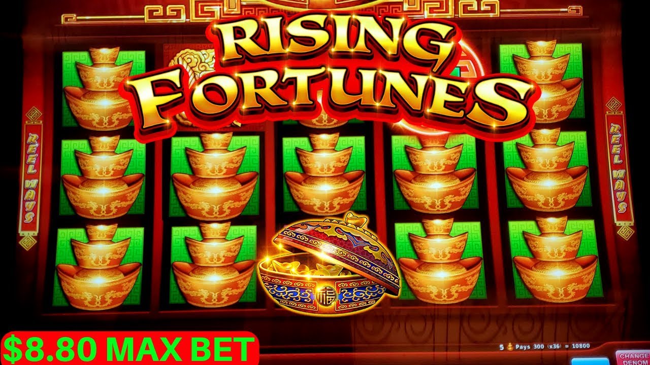 Rising Fortunes Slot Machine Bonuses Won & Big Win - AWESOME SESSION