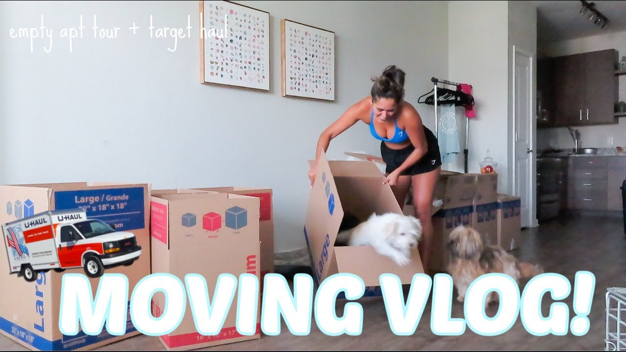 MOVING VLOG | empty apartment tour + target haul