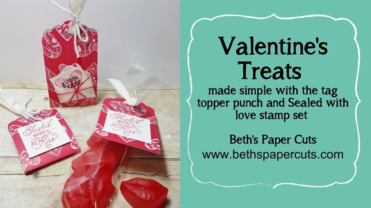 Valentine's with the Scallop Tag Topper Punch ~ Beth's Paper Cuts