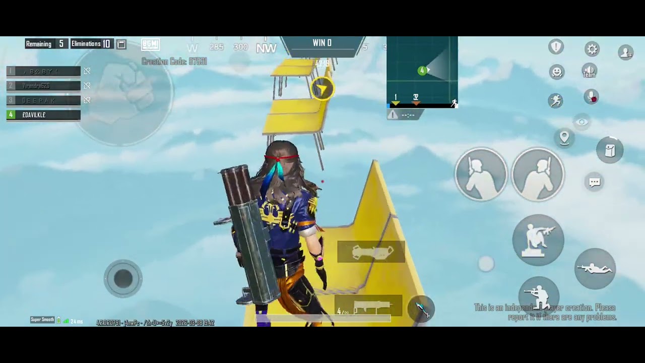Part 2 Bgmi PUBG 60 FPS Bgmi Hard Parkour 