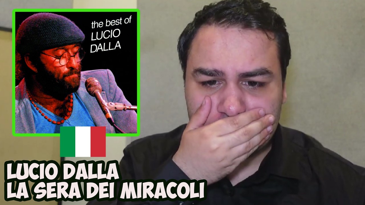 British Reaction To Lucio Dalla - LA SERA DEI MIRACOLI  (Italian Music)