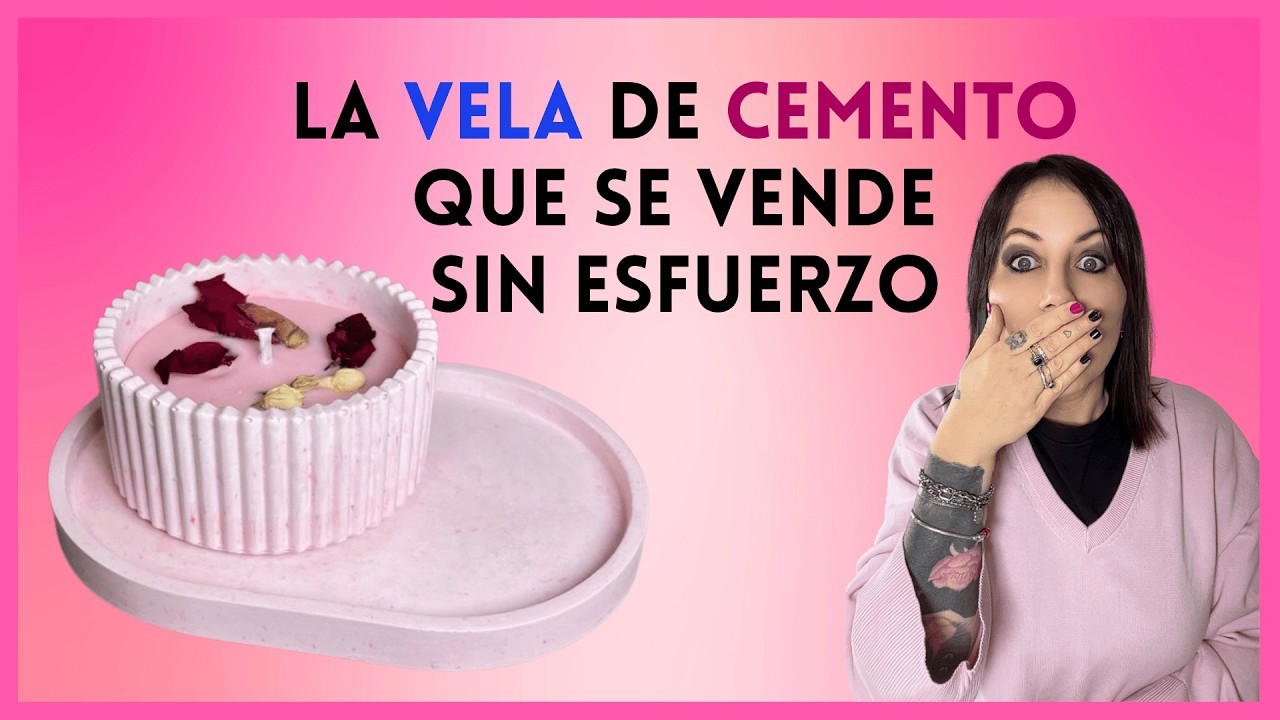DIY Rápido: ¡Crea un Tarrito de Cemento con Vela!