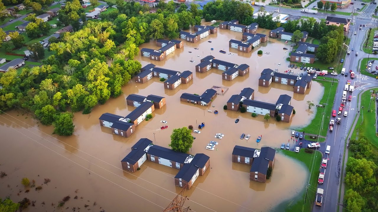 Battlewood Apartments in Fort Oglethorpe GA Major Flooding (8/12/25)