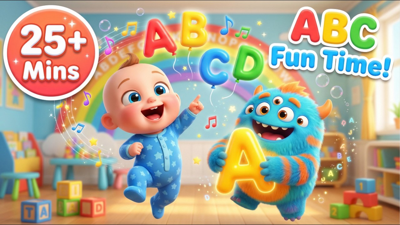 ABCD Phonics Song | English Alphabet Song | Kids Learning Rhymes Compilation | Nursery & Preschool