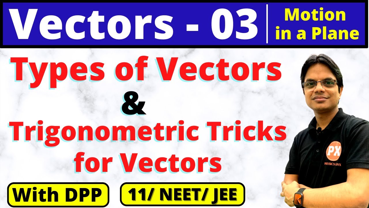 Vectors Class 11 | L-3 | Ch-4 | Motion in a Plane | Types of Vectors in Physics | Tricks for Vectors