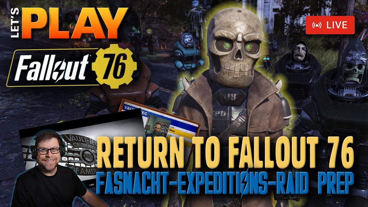LIVE | Return to Fallout 76 -  Fasnacht - Expeditions - Jet Pack