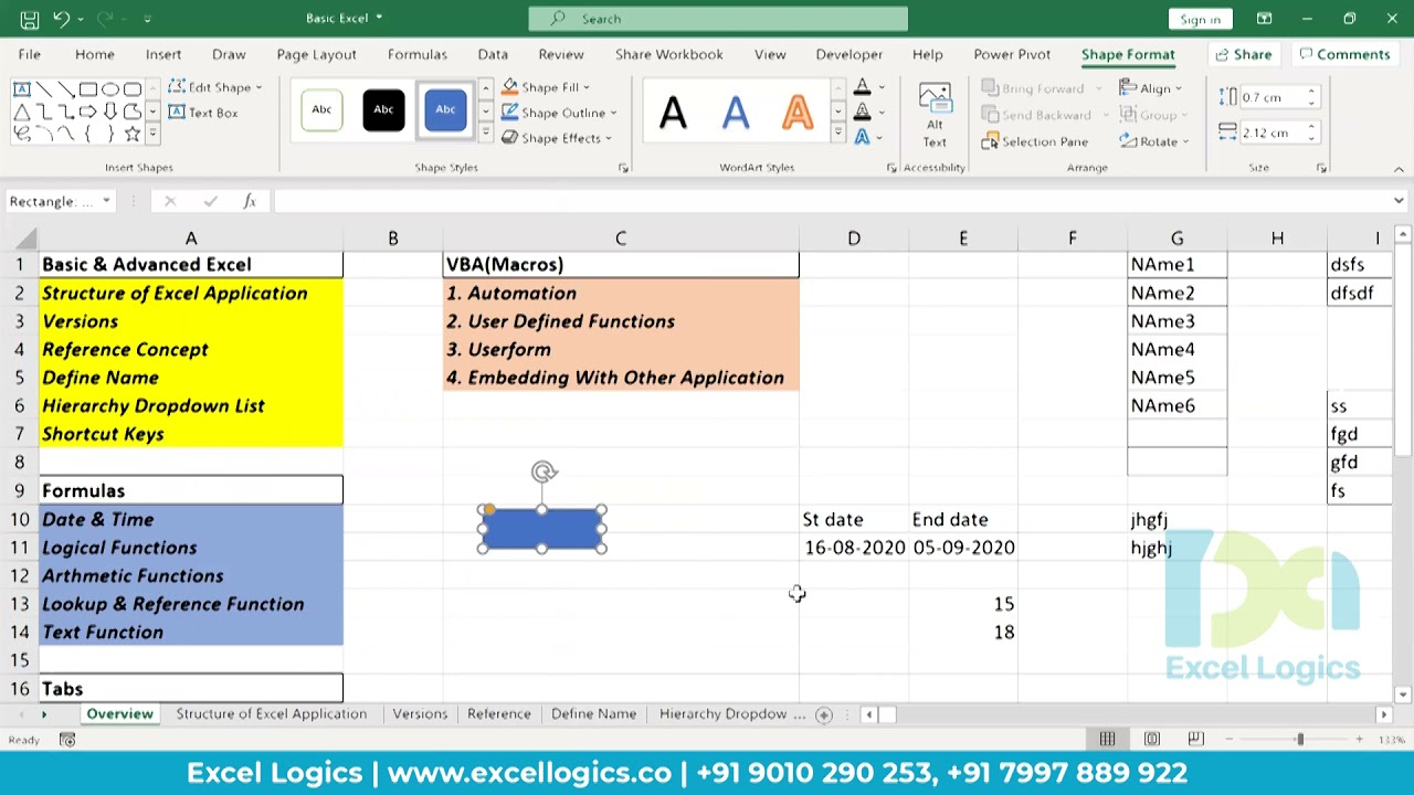 Excel Shortcut Keys you must know!