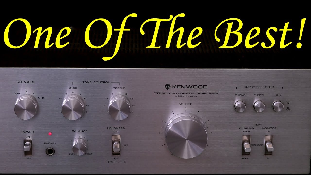 Kenwood KA-3500 Integrated Amplifier. Restored, Repaired And Tested. One Of The All Around Best!