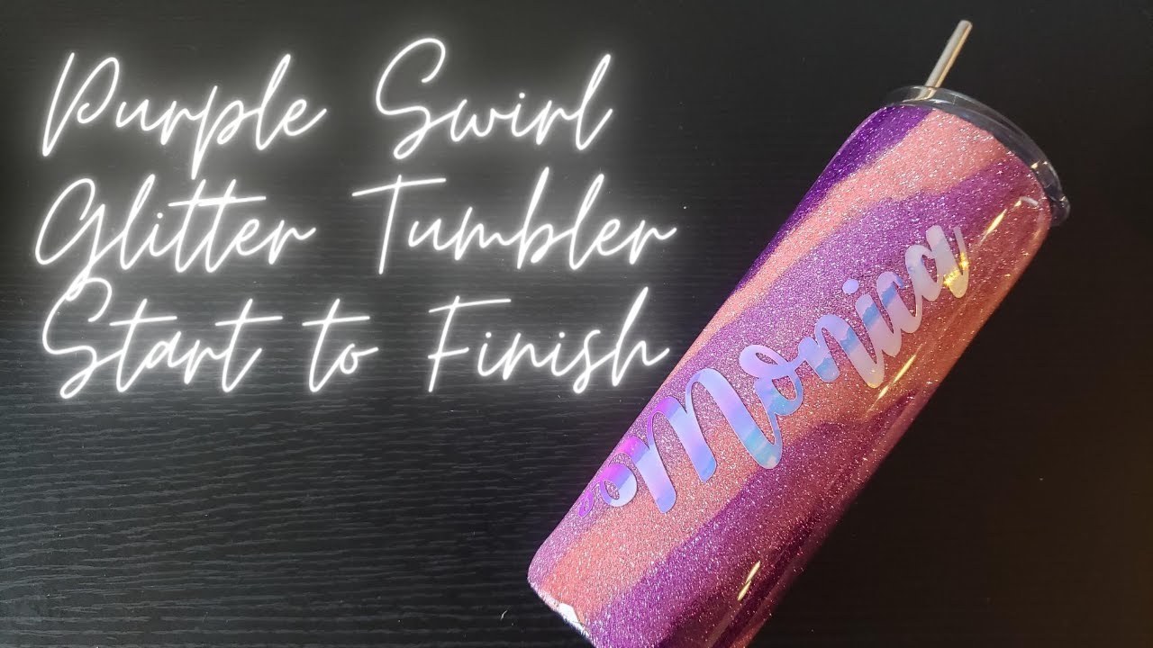 Purple and Pink Swirl Tumbler-VERY Beginner Friendly - Detailed Start to Finish I Period Six Designs