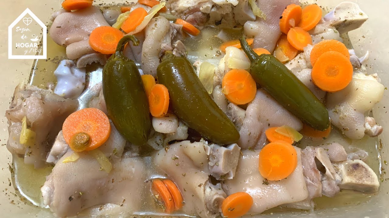 Patitas de Puerco en Escabeche | Patitas Curtidas | Fáciles y Rápidas | Manitas de Cerdo Curtidas