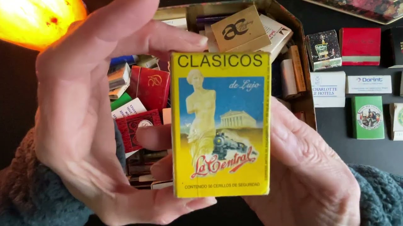 ASMR Looking at Vintage Matchbooks