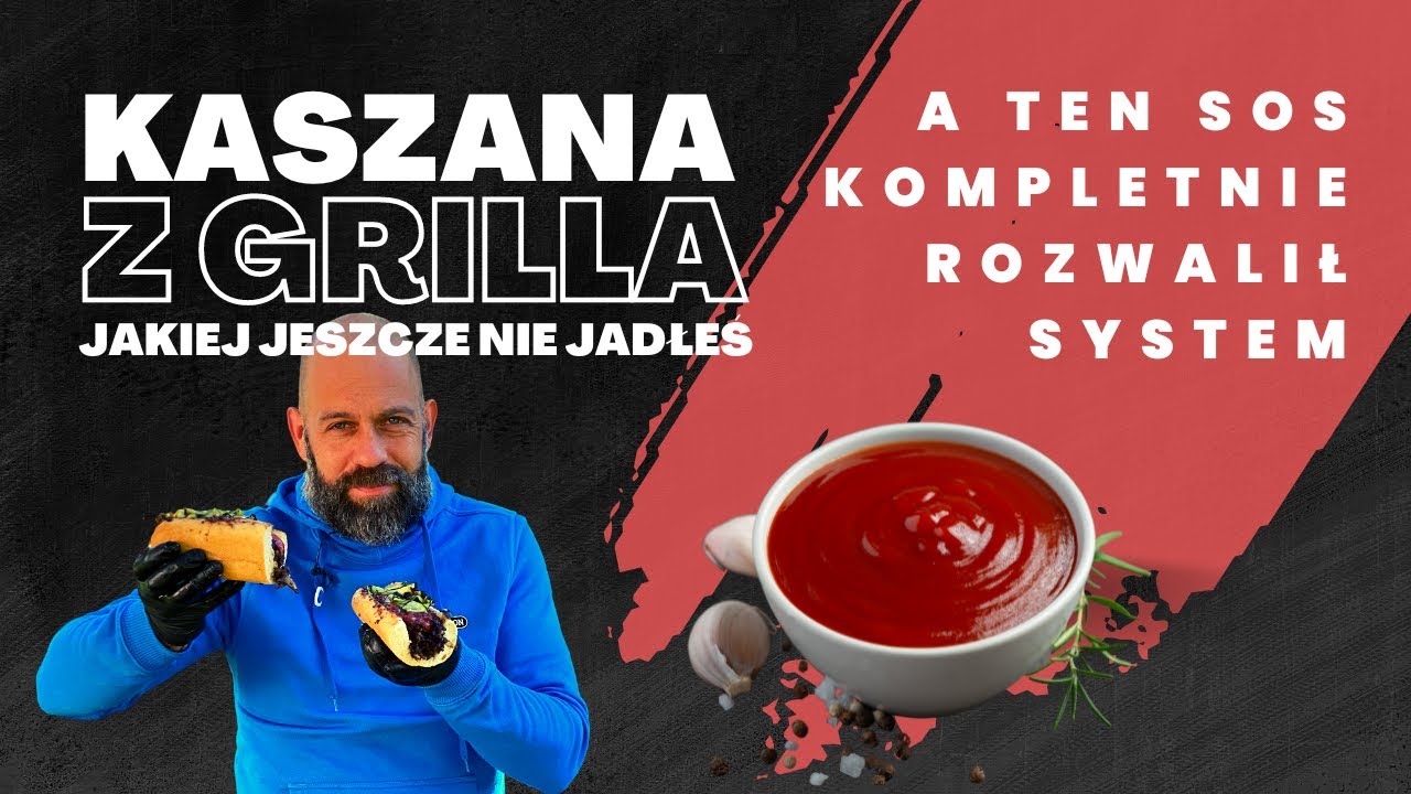 Kaszanka z grilla i śliwkowy sos bbq