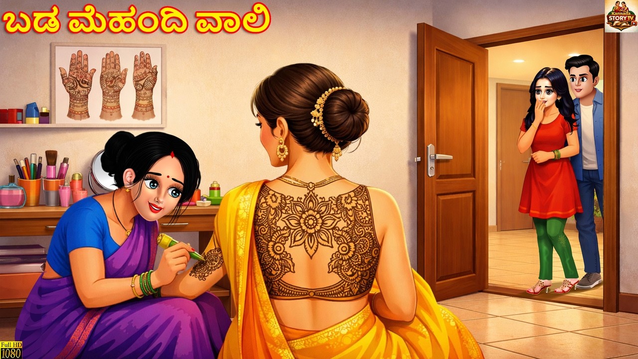 Baḍa mehandi vāli | ಬಡ ಮೆಹಂದಿ ವಾಲಿ | Kannada Stories | Kannada Moral Story | Kannada Cartoon |Kahani