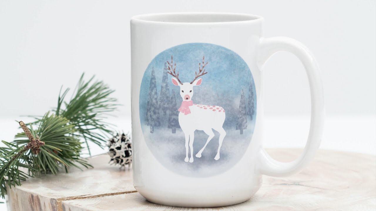 Easy Step by Step Guide Snow Deer Digital Art Tutorial for Beginners | NFT Digital Art Asset