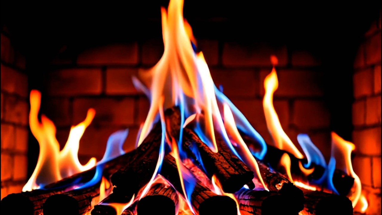 Color-changing Fireplace Flames 4K 🔥 Ultimate Cozy Fire Ambience for Relaxing, Sleeping & Study Time